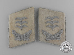 A Scarce Pair Of Luftwaffe Hermann Göring Hauptmann Rank Collar Tabs