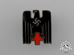 A Drk German Red Cross Membership Badge; Marked