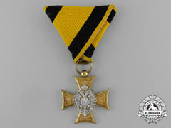 An Austrian Military Long Service Decoration; Dedicated Inscription 1912