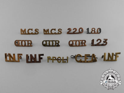 thirteen_first_war_canadian_shoulder_titles_e_2372