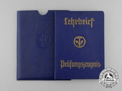A 1937 German Metal Worker And Mechanical Engineering Association Pass
