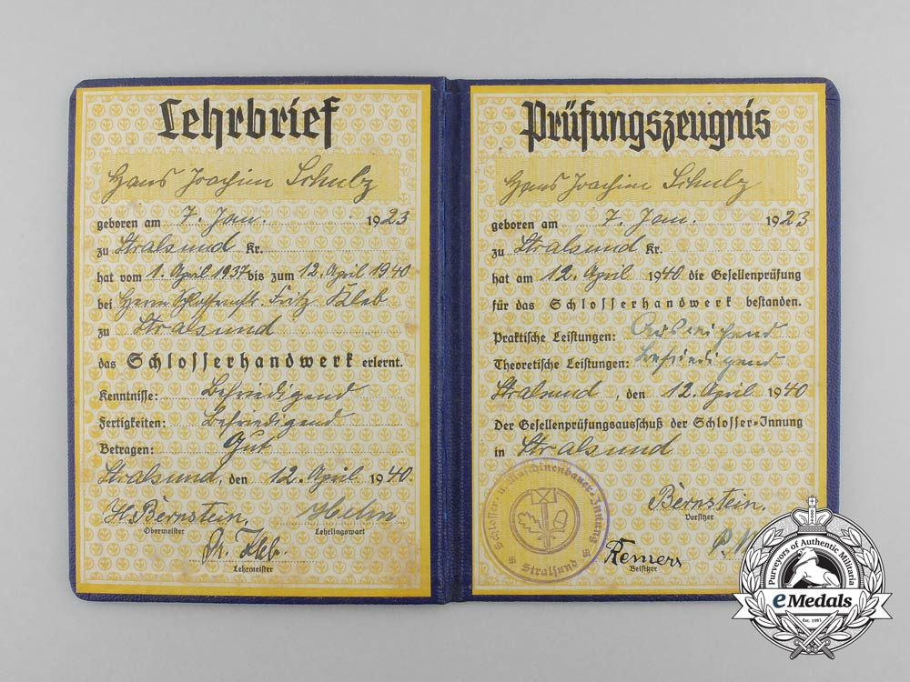 a1937_german_metal_worker_and_mechanical_engineering_association_pass_e_2486