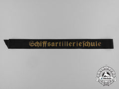 A Full Length Marine Artillery School Cap Tally