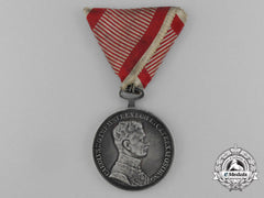 An Austrian Bravery Medal; Silver Grade Medal; 1St Class