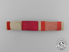An Austrian Three-Ribbon Ribbon Bar