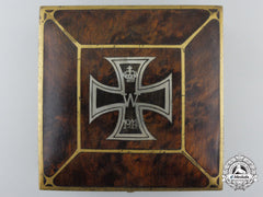 A First War Iron Cross 1914 Commemorative Cigarette Box