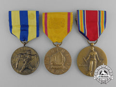 Three American Service Medals