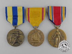 Three American Service Medals