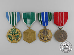 Four American Service And Achievement Medals