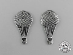 A Set Of Austro-Hungarian Balloon Corps Collar Insignia
