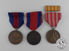 Three American Campaign Medals