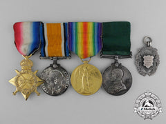 A First War Colonial Auxiliary Group To  Quartermaster Sergeant Fredrick George Webb