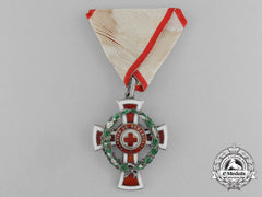An Austrian Honour Decoration Of The Red Cross; 1St Class Cross With War Decoration