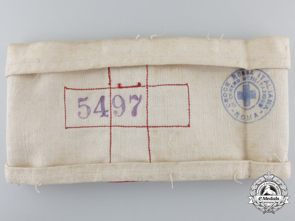 a_second_war_italian_red_cross9_th_mobilization_centre_at_rome_armband_e_338