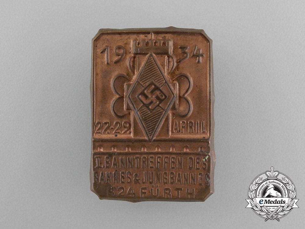 a1934_hj/_dj_fürth_bann24_rally_badge_e_3497