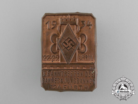 a1934_hj/_dj_fürth_bann24_rally_badge_e_3497