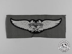 A Mint Luftwaffe-Luftschutz Cloth Side Cap Insignia