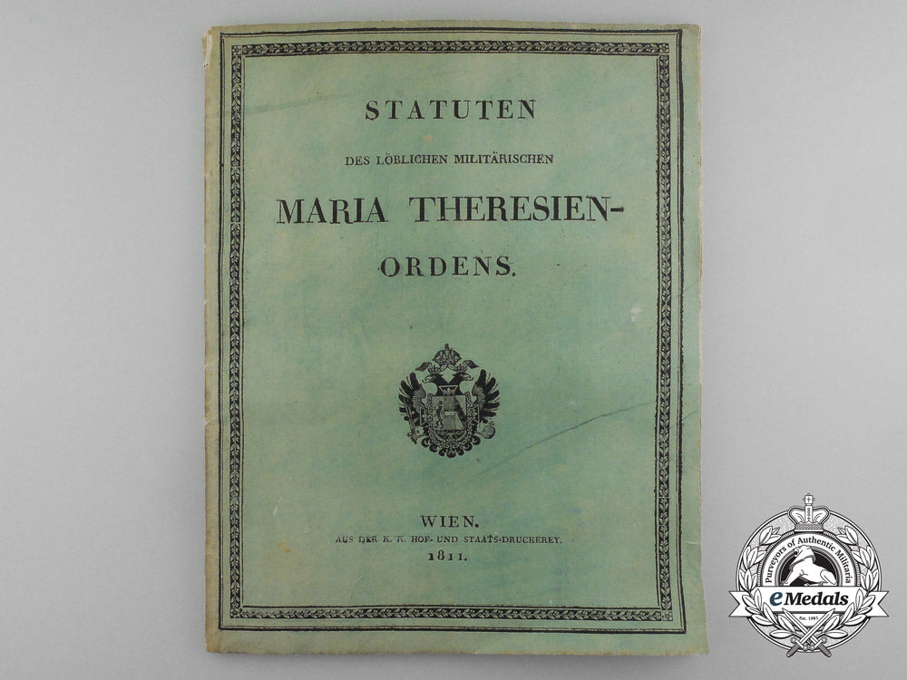 an1811_version_of_the_statutes_of_the_order_of_maria_theresa_e_3685