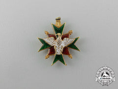 A Miniature Saxe-Weimar Order Of The White Falcon In Gold