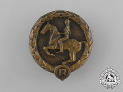Germany, Third Reich. A Youths Equestrian Badge, By Christian Lauer Of Nürnberg