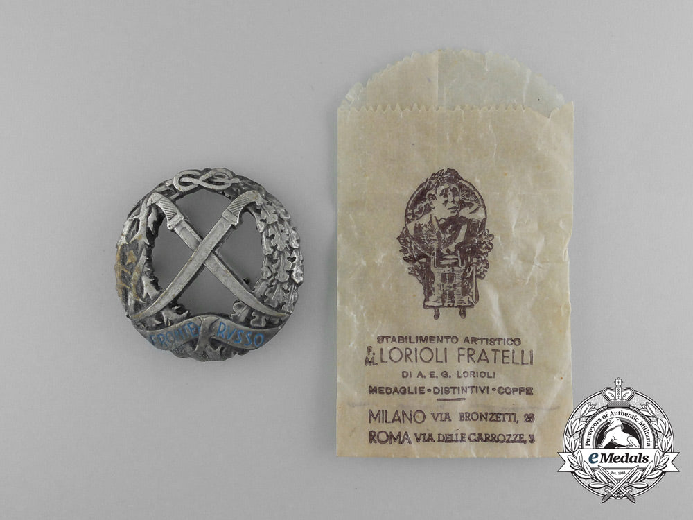 a_second_war_italian_russian_front_honour_badge_by_lorioli_fratelli_in_its_original_packet_of_issue_e_4050