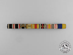 An Extensive German Imperial China & Africa Service Ribbon Medal Bar