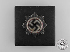 A Scarce German Cross In Silver By Deschler;  Heavy Version With Case