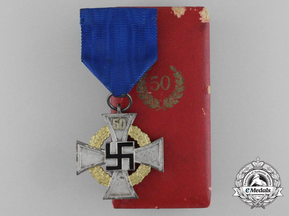 a_faithful_service_decoration;_fifty_year_by_deschler_with_case_e_4297