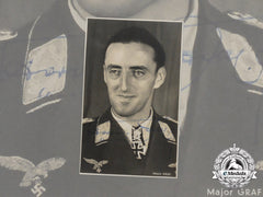 A Wartime Signed Photo Of Luftwaffe Ace Colonel Hermann Graf