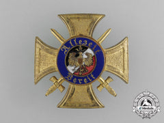 A First War Honor Badge Of The Former War Volunteers Of Germany