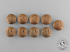 Nine Pre-First War Bavarian Army Tunic Buttons