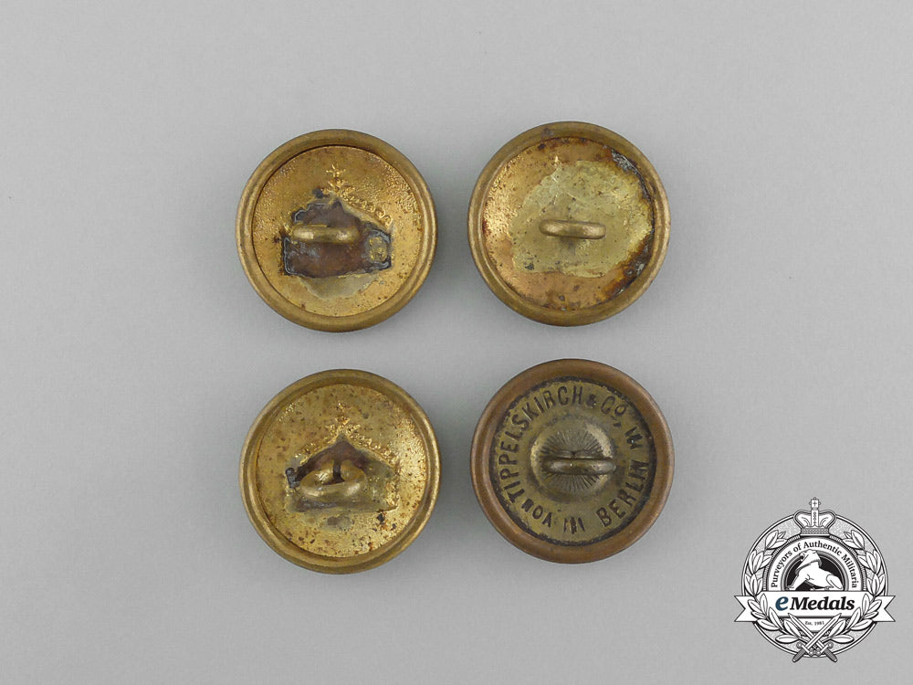 four_prussian_army_tunic_buttons_e_4995