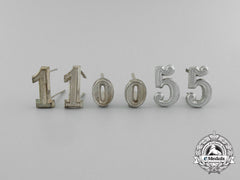 Six German Imperial Officer Shoulder Board Numerals