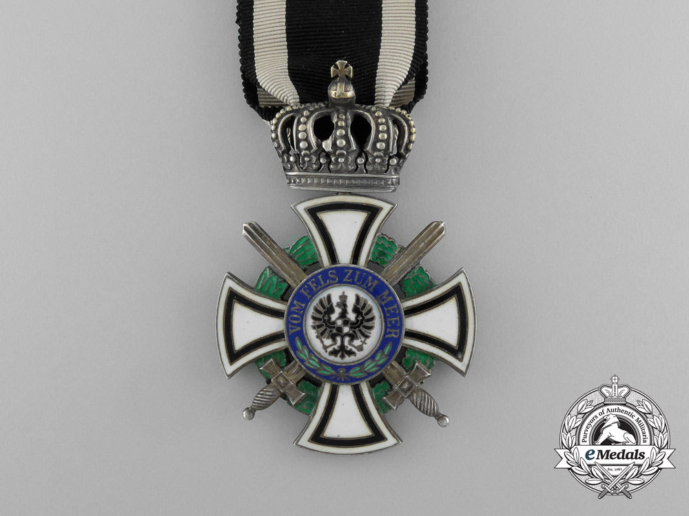 prussian_house_order_of_hohenzollern;_knight's_cross_with_swords_by_friedlander_e_5064