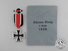 A Mint Iron Cross 1939 Second Class By Berg & Nolte With Its Boutonniere In Its Packet Of Issue