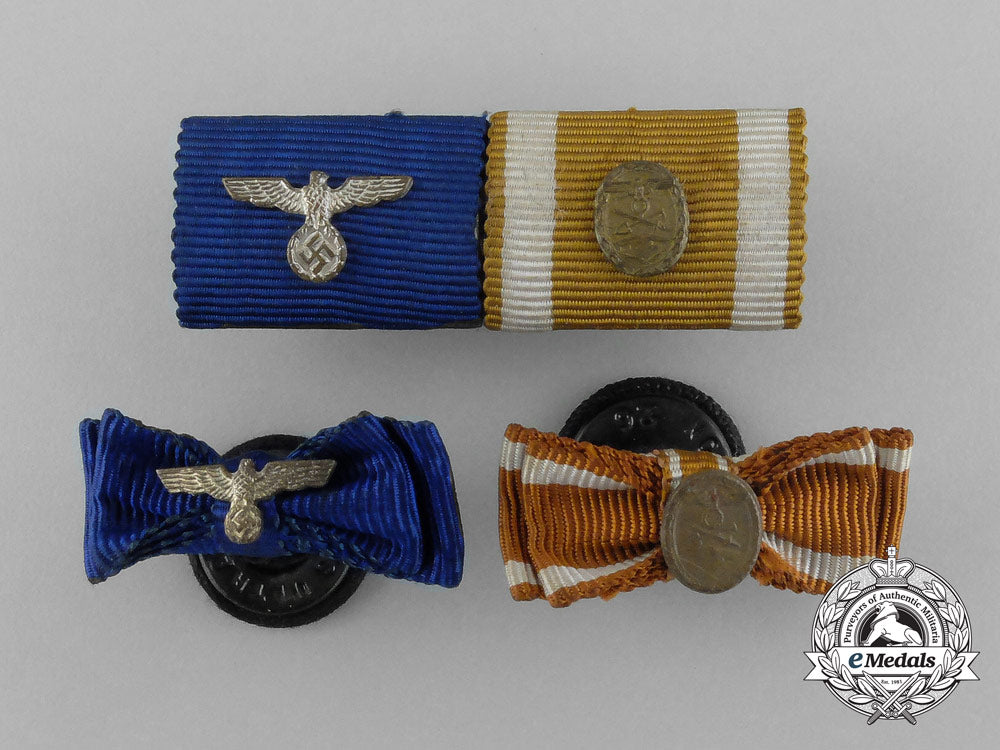 four_wehrmacht_long_service&_westwall_medal_ribbon_bars_and_boutonnieres_e_5104