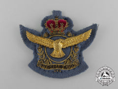 A Qeii South African Air Force (Saaf) Officer's Cap Badge