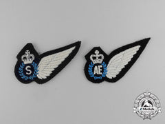 Two Qeii Royal Australian Air Force (Raaf) Wings