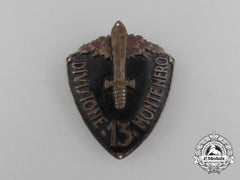 An Italian 13Th Black Mountain Infantry Division Sleeve Badge 1934-1939