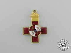 A Miniature Spanish Franco Era Order Of Military Merit With Red Distinction
