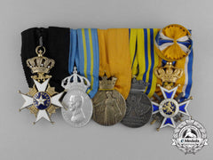 A Fine Swedish Officer's Award Grouping To G.t.c. Ehrenborg