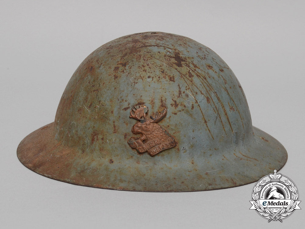 A First War 4Th Canadian Mounted Rifles Regiment Helmet – eMedals
