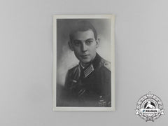 A Wartime Photo Of An Unidentified Heer Lieutenant; Kia