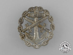 A First War German Naval Wound Badge; Silver Grade Cut-Out Version
