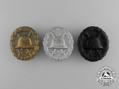 three_first_war_german_imperial_wound_badges_e_5756