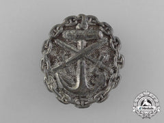 A First War German Naval Wound Badge; Silver Grade