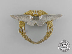 A 1920`S Czechoslovakian Moravian Aero Club Badge