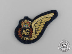 A Second War Royal Canadian Air Force Air Gunner (Ag) Dress Brevet Sleeve Wing