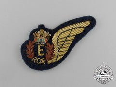 A Second War Royal Canadian Air Force Engineer (E) Dress Brevet Sleeve Wing