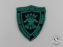 A Spanish Civil War Flechas Verdes "Green Arrows" Division Sleeve Patch